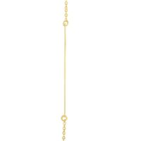 Y" Initial Necklace in 14K Yellow Gold
