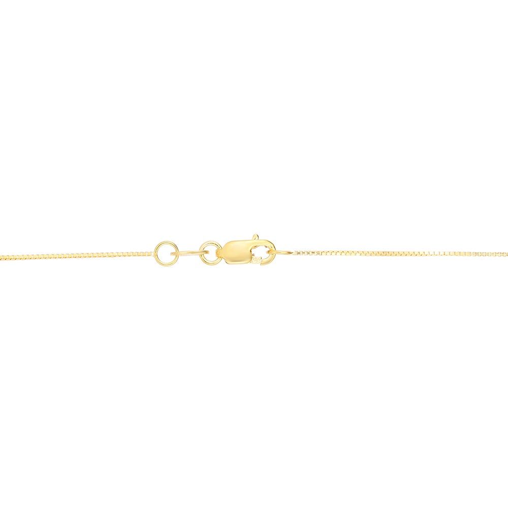 "F" Initial Necklace in 14K Yellow Gold