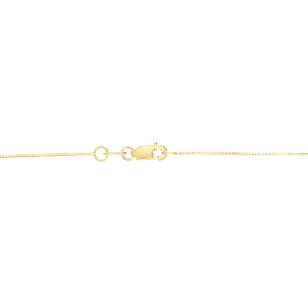 "K" Initial Necklace in 14K Yellow Gold