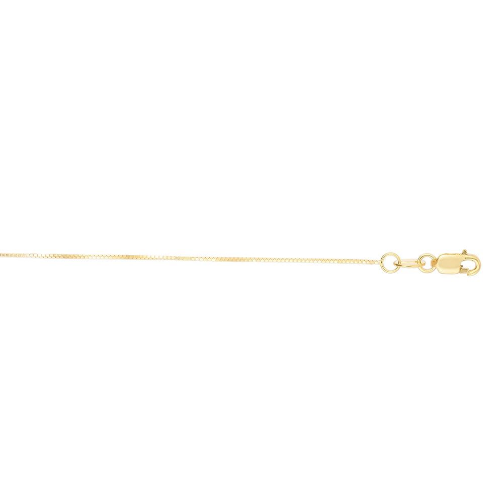 "V" Initial Necklace in 14K Yellow Gold