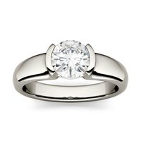 1 ct. tw. Lab-Created Moissanite Ring 14K White Gold