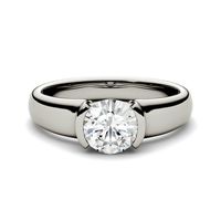 1 ct. tw. Lab-Created Moissanite Ring 14K White Gold