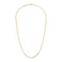 Paperclip Chain Necklace in 14K Yellow Gold, 3mm, 20"