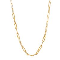 Paperclip Chain Necklace in 14K Yellow Gold, 3mm, 20"