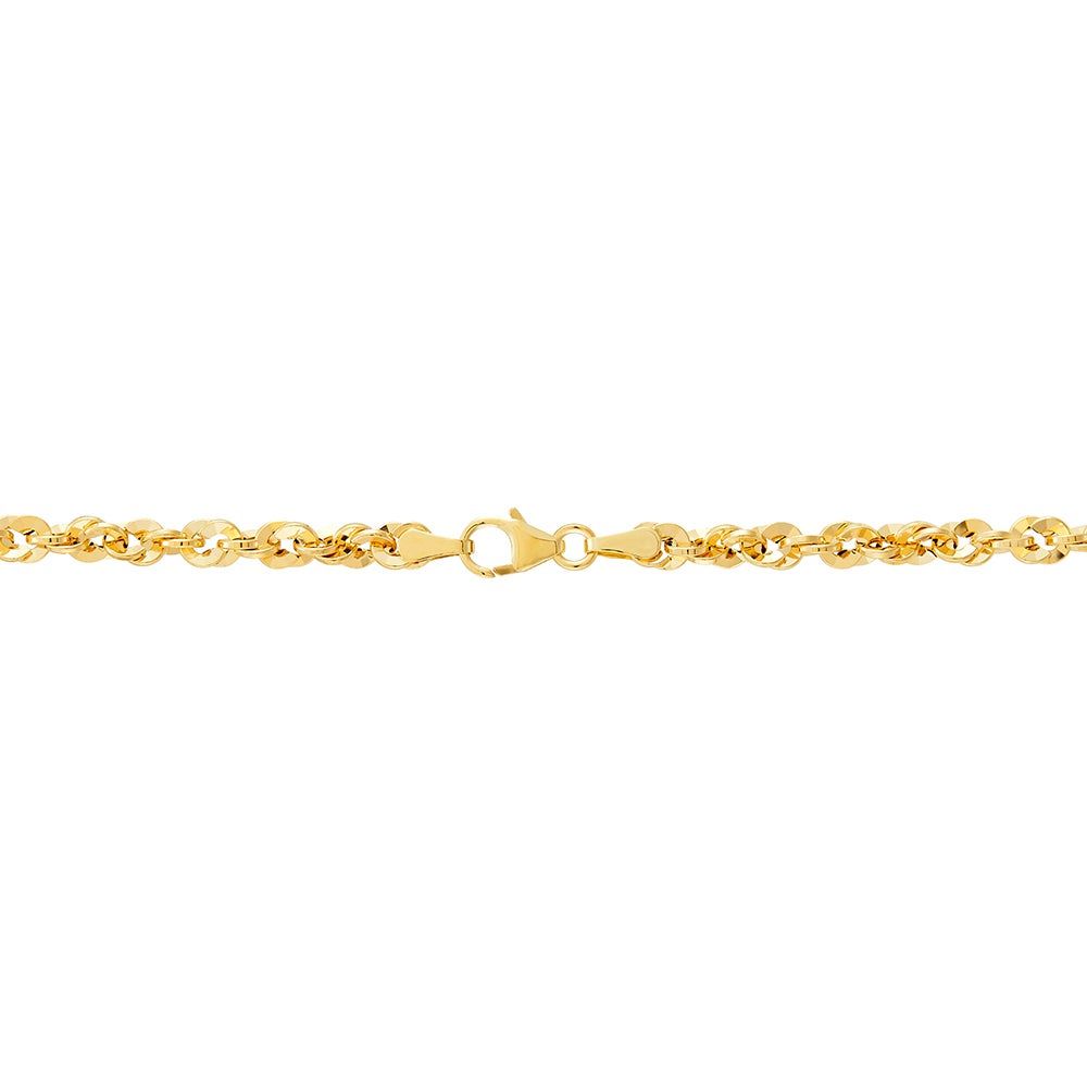 Hollow Twisted Chain in 14K Yellow Gold, 18"