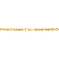 Hollow Twisted Chain in 14K Yellow Gold, 18"