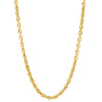 Hollow Twisted Chain in 14K Yellow Gold, 18"