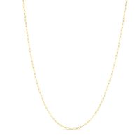 Paperclip Chain Necklace in 14K Yellow Gold, 1.4mm, 18â