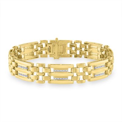 1/4 ct. tw. Diamond Bracelet in 10K Yellow Gold