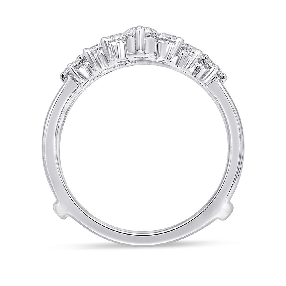 Lab Grown Diamond Contour Ring Enhancer 14K White Gold (1 1/2 ct. tw.)