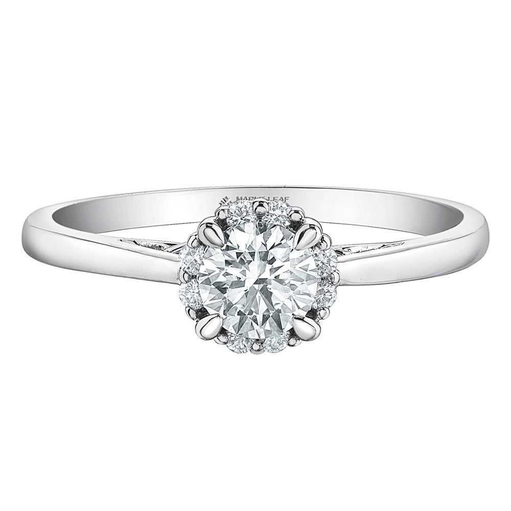 1/2 ct. tw. Diamond Engagement Ring 18K White Gold