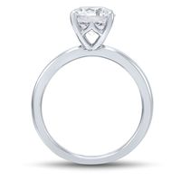 Lab Grown Diamond Round Solitaire Engagement Ring 14K Gold ( ct