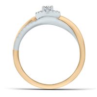 1/4 ct. tw. Diamond Halo Engagement Ring 14K Yellow & White Gold
