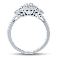 1/2 ct. tw. Diamond Halo Engagement Ring in 10K White Gold