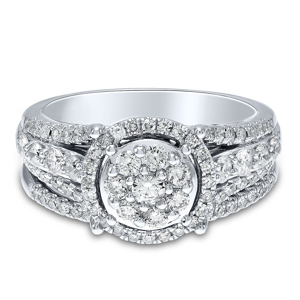 1 ct. tw. Diamond Engagement Ring in 10K White Gold