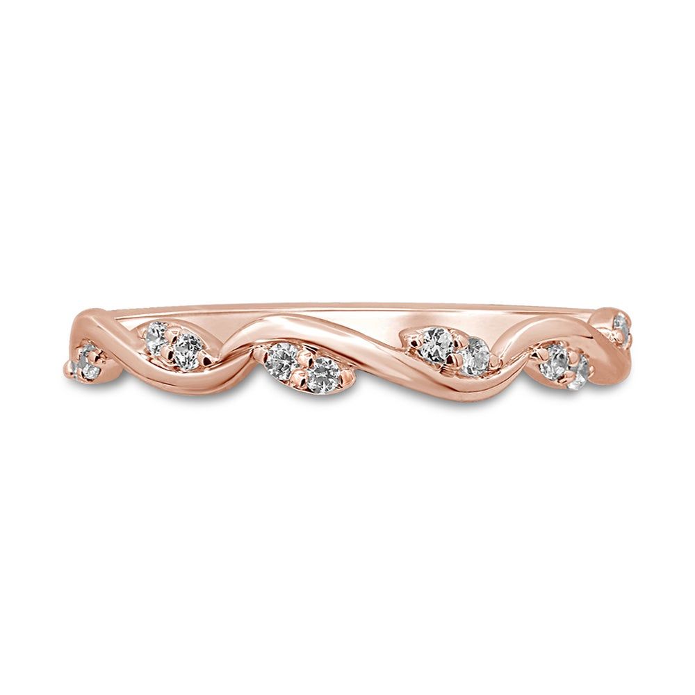 1/ ct. tw. Diamond Band 10K Rose Gold