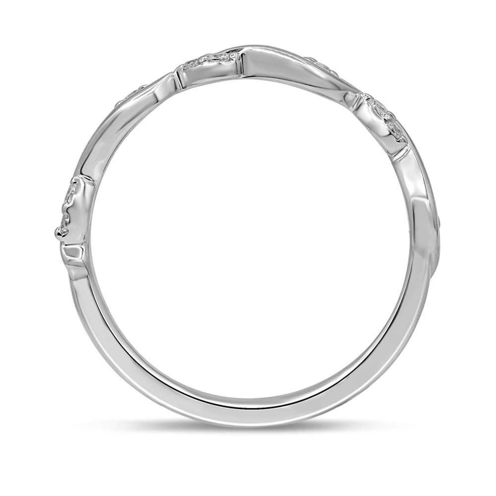 1/8 ct. tw. Diamond Ring 10K White Gold