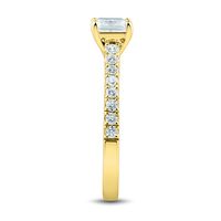 lab grown diamond cushion-cut engagement ring 14k gold (1 1/3 ct. tw