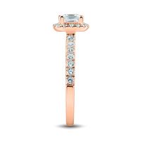 lab grown diamond princess-cut engagement ring 14k rose gold (1 1/4 ct. tw.)