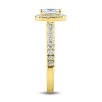 lab grown diamond emerald-cut engagement ring 14k gold (1 1/4 ct. tw