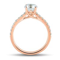 lab grown diamond engagement ring 14k rose gold (1 1/3 ct. tw.)