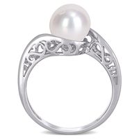 Freshwater Cultured Pearl Ring 10K White Gold