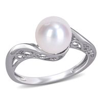 Freshwater Cultured Pearl Ring 10K White Gold