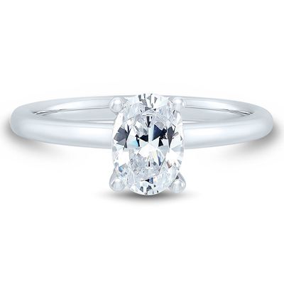Lab Grown Diamond Limited Edition Oval Solitaire Engagement Ring Platinum (1 1/5 ct. tw.)