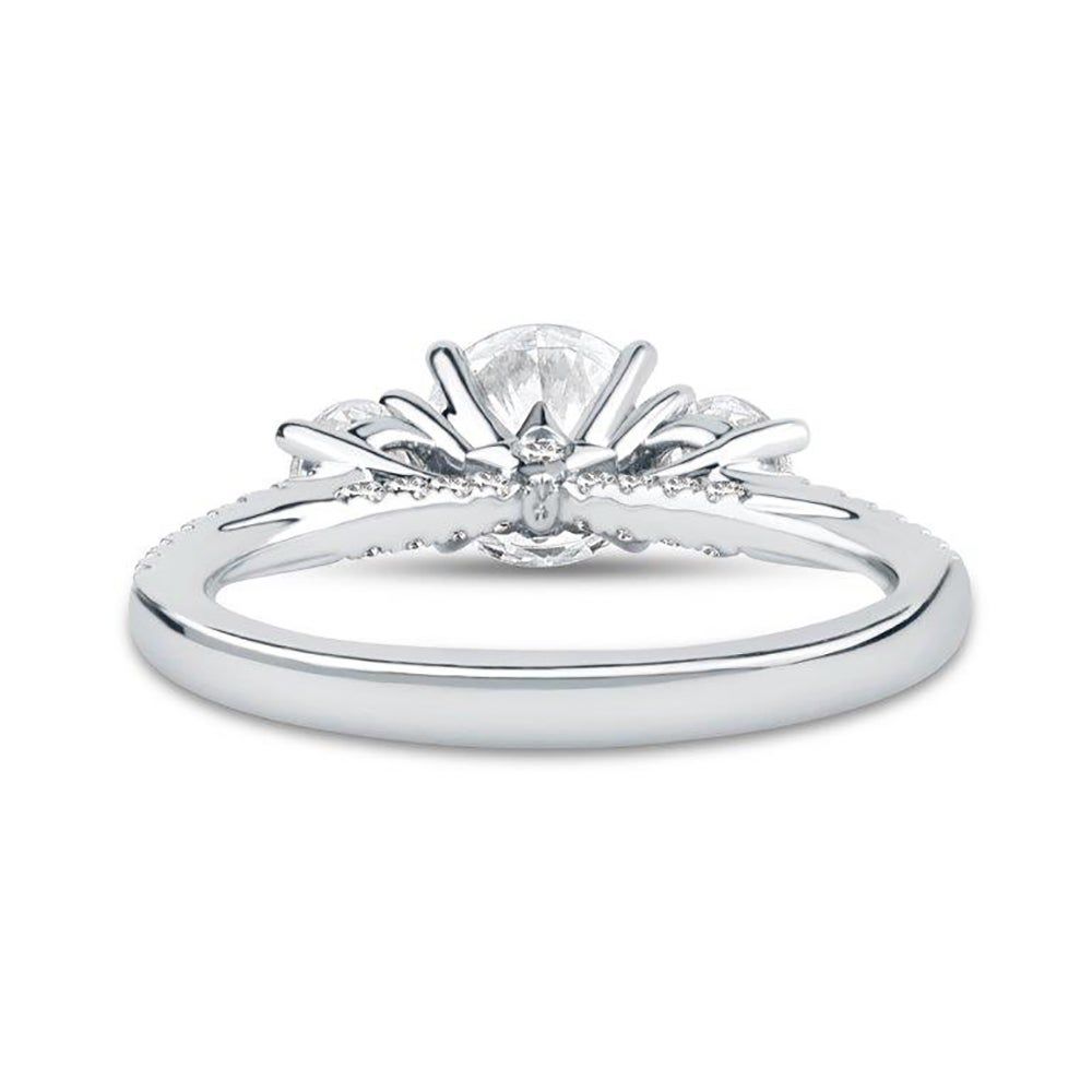 Aspen Round Lab Grown Diamond Engagement Ring Platinum (1 3/4 ct. tw.)