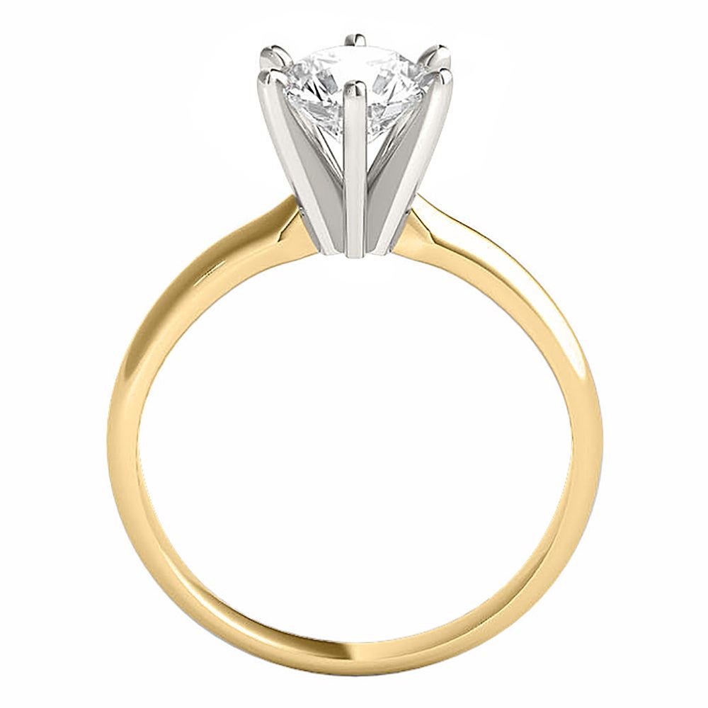 Round Diamond Solitaire Engagement Ring 14K Yellow Gold (1 ct.)