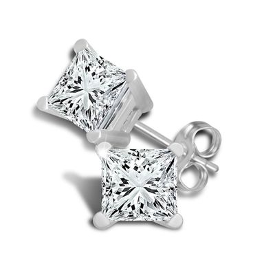 1 1/ ct. tw. Diamond 4-Prong Stud Earrings in 14K Gold