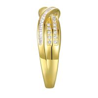 Baguette & Round Diamond Ring 10K Yellow Gold (1/3 ct. tw.)