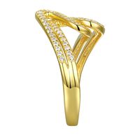Diamond Wave Ring 10K Yellow Gold (1/2 ct. tw.)
