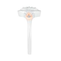 Marquise Diamond Cluster Promise Ring Sterling Silver (1/7 ct. tw.)