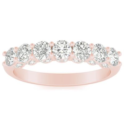 Seven-Stone Diamond Anniversary Band 14K Rose Gold (1 ct. tw.)