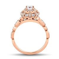 Double Halo Princess-Cut Engagement Ring 14K Rose Gold (3/4 ct. tw.)