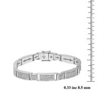 Men's 2 ct. tw. Diamond Bracelet in Sterling Silver
