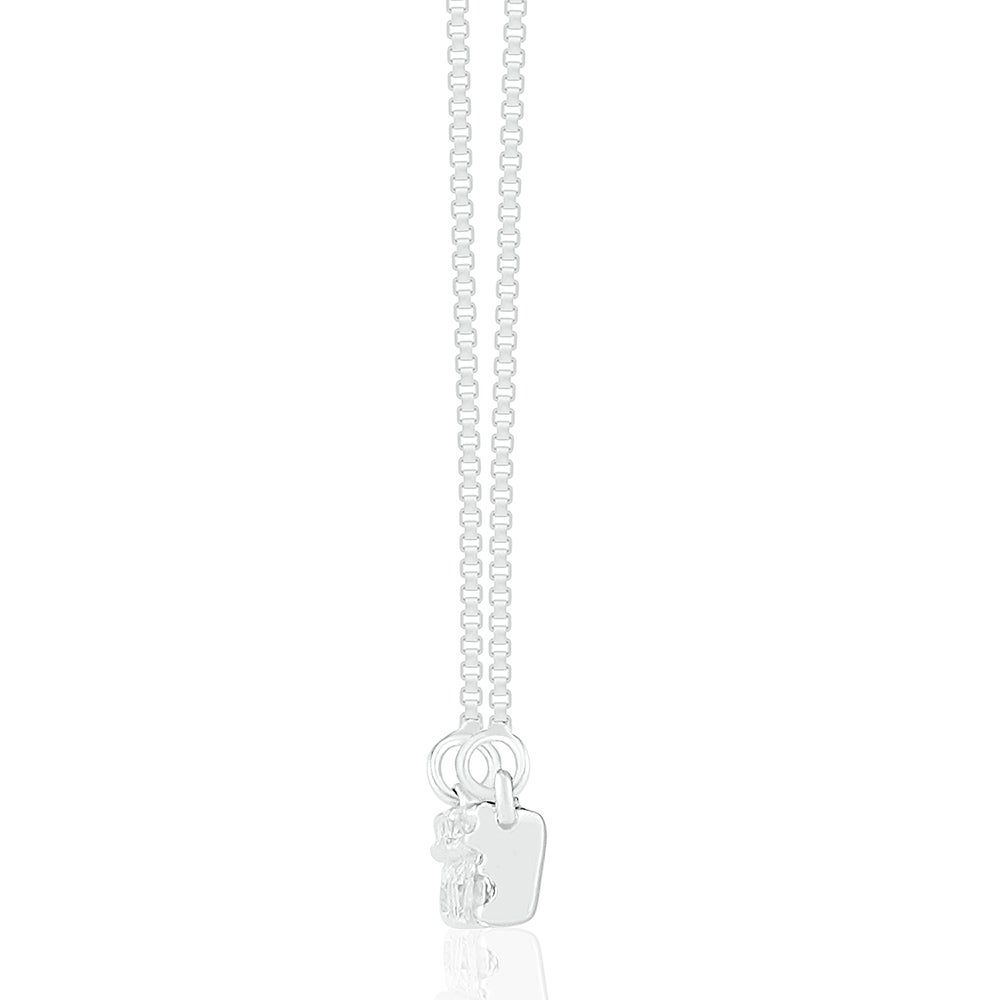 Stacking Diamond Bar Necklace in 10K White Gold (1/4 ct. tw.)