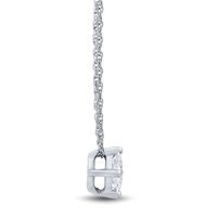 Lab Grown Diamond Pendant Solitaire in 14K White Gold (1/ ct