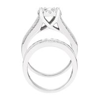 Multi-Row Diamond Bridal Set 10K White Gold (2 ct. tw.)