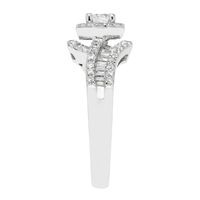 Diamond Bypass Engagement Ring 14K White Gold (1 ct. tw.)