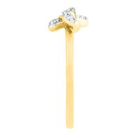 Diamond Bow Ring 10K Yellow Gold (1/10 ct. tw.)