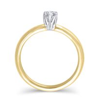 Lab Grown Diamond Marquise Solitaire Engagement Ring 14K Gold (3/4 ct