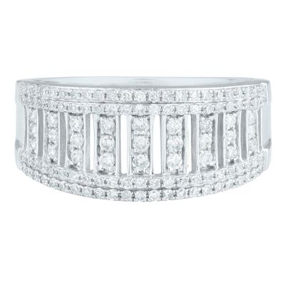 Diamond Fashion Ring with Cut-Out Design 10K White Gold (1/2 ct. tw.)