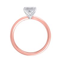 Lab Grown Diamond Princess-Cut Solitaire Engagement Ring 14K Rose Gold (1 ct.)