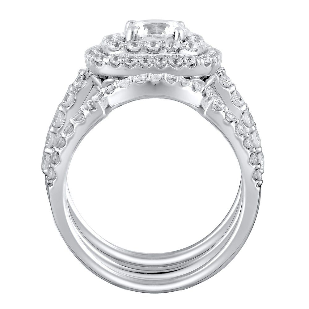 Lab Grown Diamond Bridal Set Three Piece 14K White Gold (2 1/2 ct. tw.)