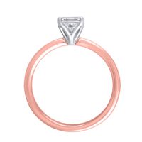 Lab Grown Diamond Princess-Cut Solitaire Engagement Ring 14K Rose Gold (1/2 ct.)