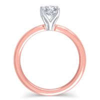 Lab Grown Diamond Solitaire Oval Engagement Ring 14K Rose Gold (1 1/2 ct.)