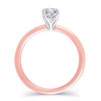 Lab Grown Diamond Pear-Shaped Solitaire Engagement Ring 14K Rose Gold (3/4 ct.)