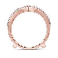 Diamond Enhancer Ring with Chevron Frame 14K Rose Gold (1/2 ct. tw.)